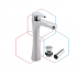 Monomando alto para lavabo Integra Select MO8X-INN-02