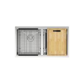 Urrea Tarja doble workstation de submontar con accesorios