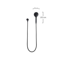 Urrea Regadera de teléfono 5 funciones negro mate