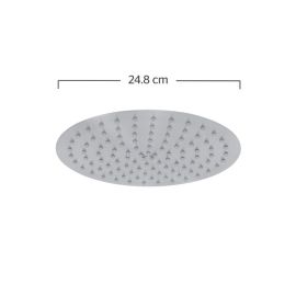 Urrea Regadera de plato redonda 25 cm INOX satín