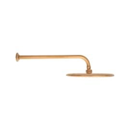 Urrea Regadera con brazo a muro rose gold