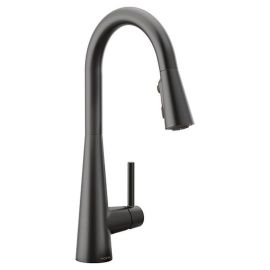 Moen Monomando para fregadero negro mate con manguera extraíble 7864BL