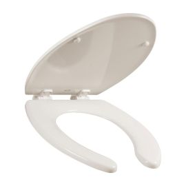 Bemis Asiento Para Baño Alargado Madera Hueso Permajuste Y Bisagras Ajustables