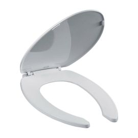 Bemis Asiento Para Baño Alargado Plástico Blanco Bisagras Ajustables