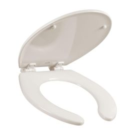 Bemis Asiento Para Baño Redondo Madera Hueso Permajuste Y Bisagras Ajustables