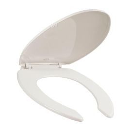 Bemis Asiento Para Baño Alargado Plástico Hueso Bisagras Ajustables Resistente A Manchas