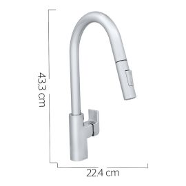 Urrea Monomando para cocina de nariz retráctil y 2 funciones JYM cromo