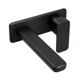 Monomando a muro para lavabo ITUA Negro