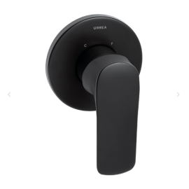 Monomando sencillo para regadera o tina CASSIA Negro