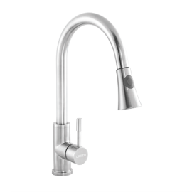 Monomando para Cocina con Nariz Retráctil INOX