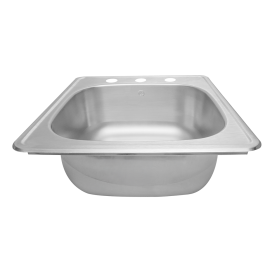 Tarja de acero inoxidable, instalación Empotrar. Clasica