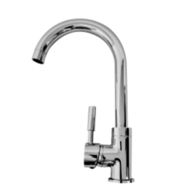 Monomando cromado de alta presión.