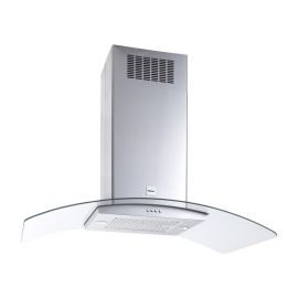 Teka Campana De Cocina De Isla 106.6 cm Plateado Con Iluminación LED