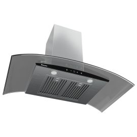 Tecnolam Campana de pared Orion 90 cm acero inoxidable