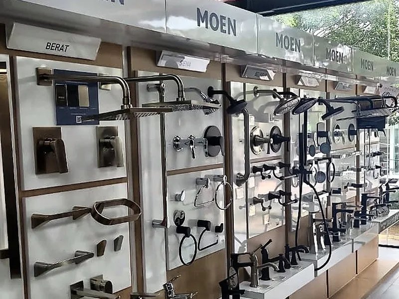 Exhibición de grifería