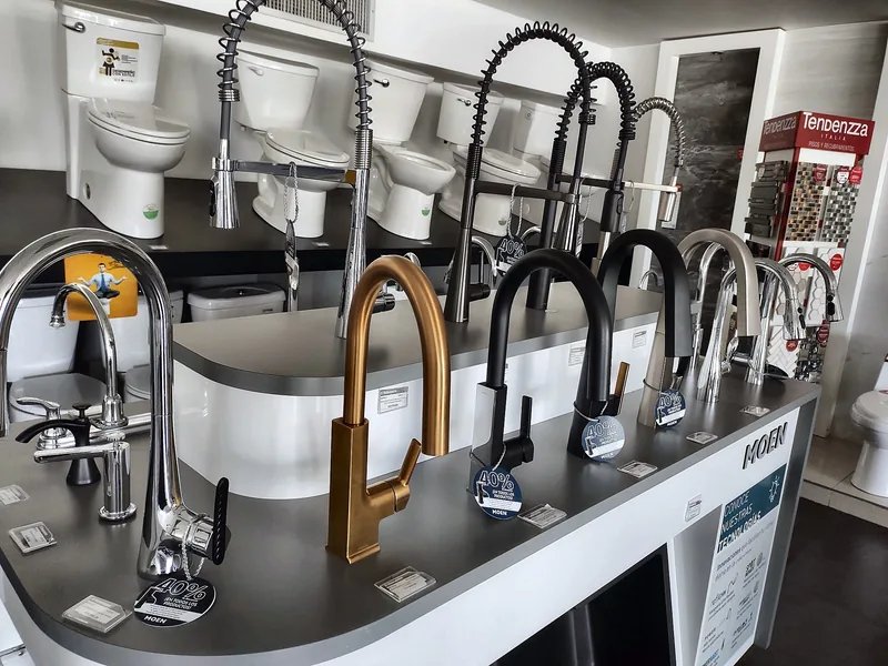 Exhibición de grifería